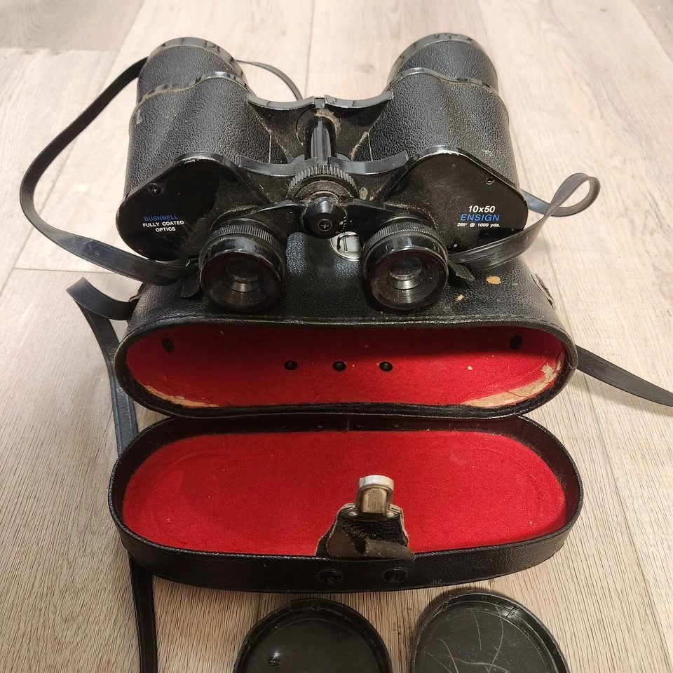 Vintage Bushnell Ensign 10x50 Binoculars Insta-Focus Wide Angle - photo 4