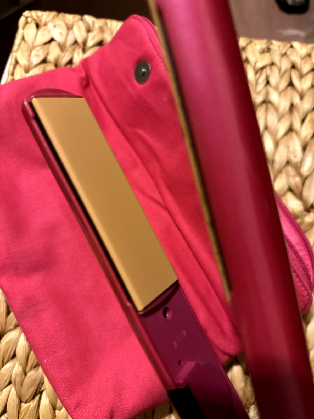 CHI Air Expert Tourmaline Ceramic Flat Iron - Pink Pouch - photo 3