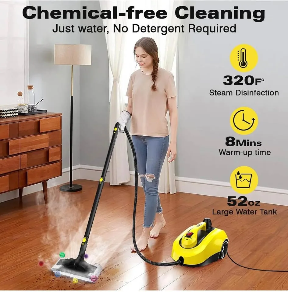New in box TVD steam cleaner with 26 accessories image indicator(2)