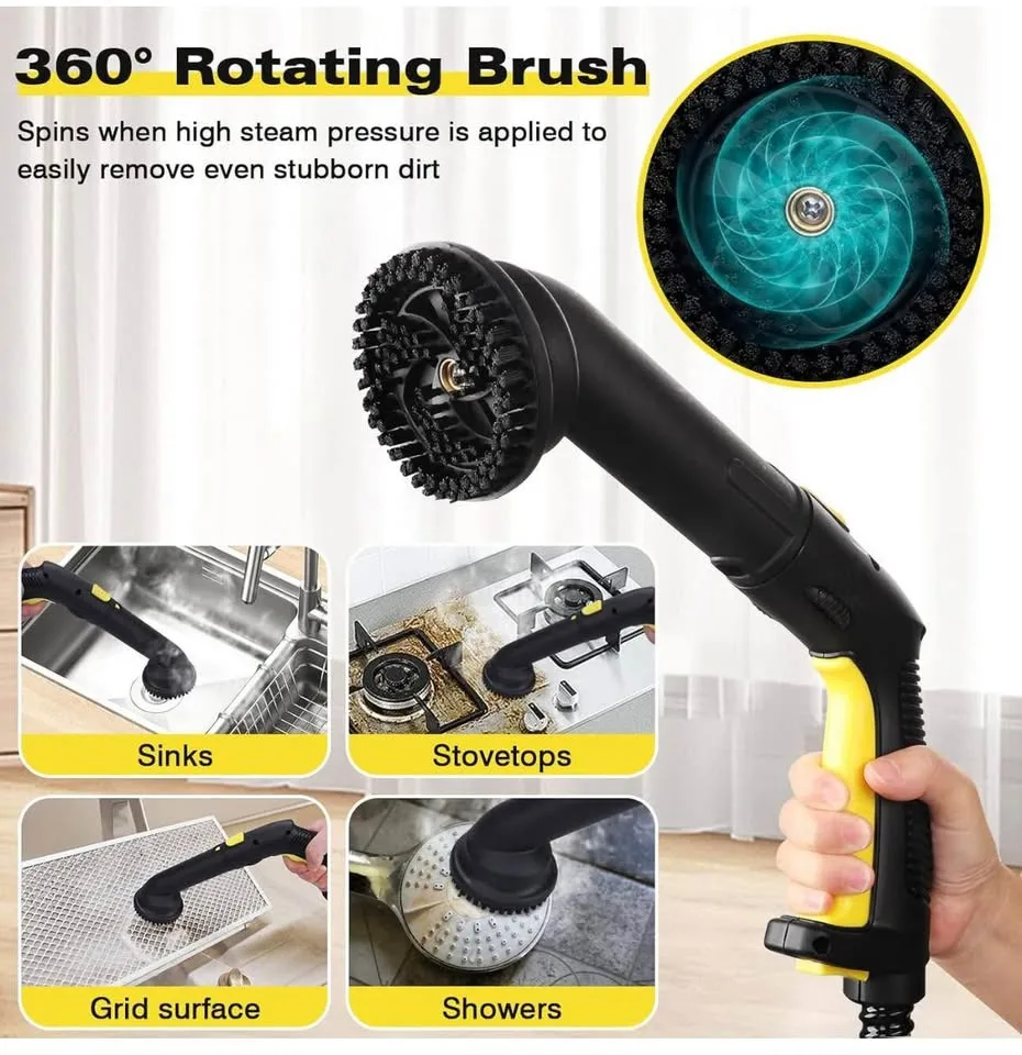 New in box TVD steam cleaner with 26 accessories image indicator(3)