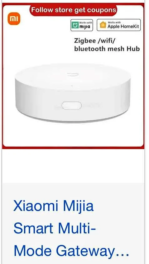 Xiaomi Mijia Smart Multi-Mode Gateway Hub thumbnail