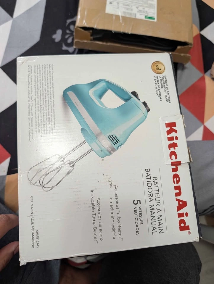 KitchenAid 5-Speed Ultra Power Hand Mixer - Aqua Sky (In Box) - photo 4