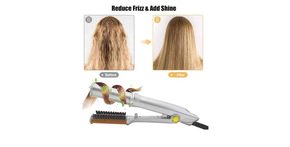 Professional Rotating Hair Iron - 2-in-1 Straightener & Curler - photo 4