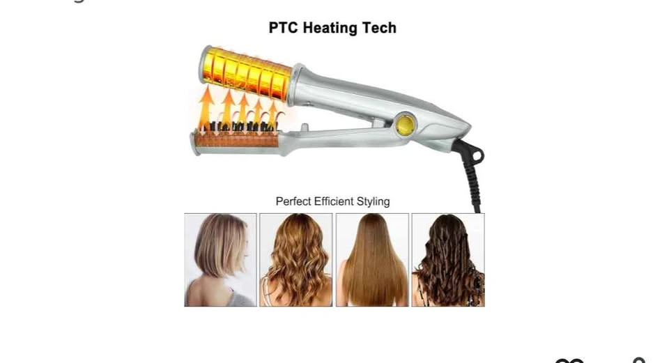 Professional Rotating Hair Iron - 2-in-1 Straightener & Curler - photo 5