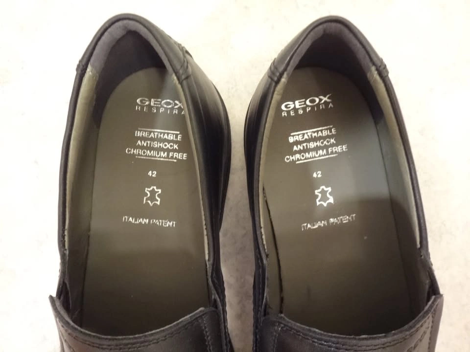 ✅🆕GEOX RESPIRA Men's Size 9 Slip On Leather Dress Shoes NEW - photo 5