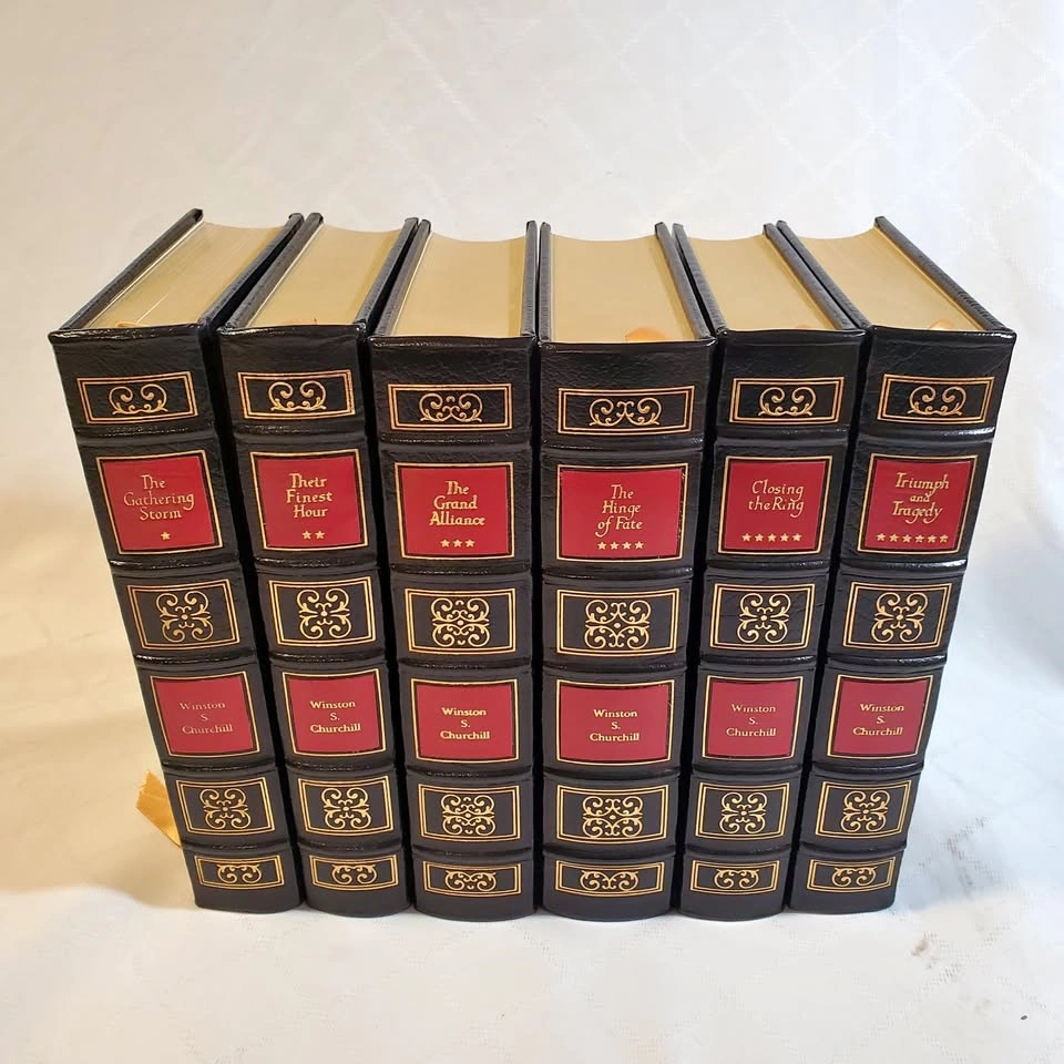 Easton Press Winston Churchill WWII Vol 1-6 Complete Set