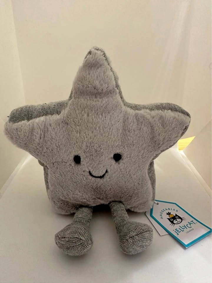 Jellycat Amuseables Silver Star Plush - Retired & Rare