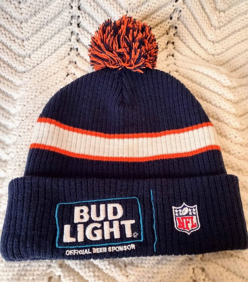 Denver Broncos Stiched Logo Touque Beanie Bud Light NFL - photo 2
