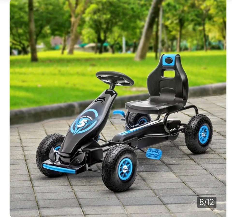 Aosom Kids Pedal Go Kart Ride On Toy - Blue