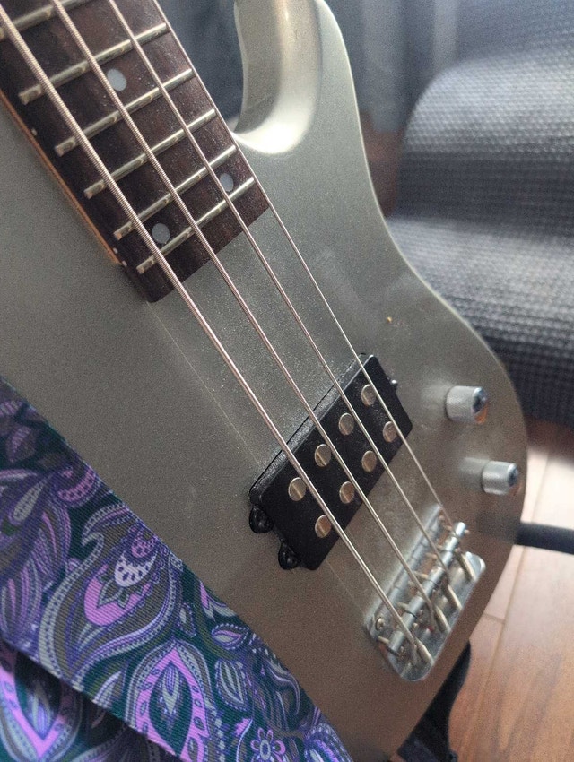 BASS GUITAR - Silver - photo 3