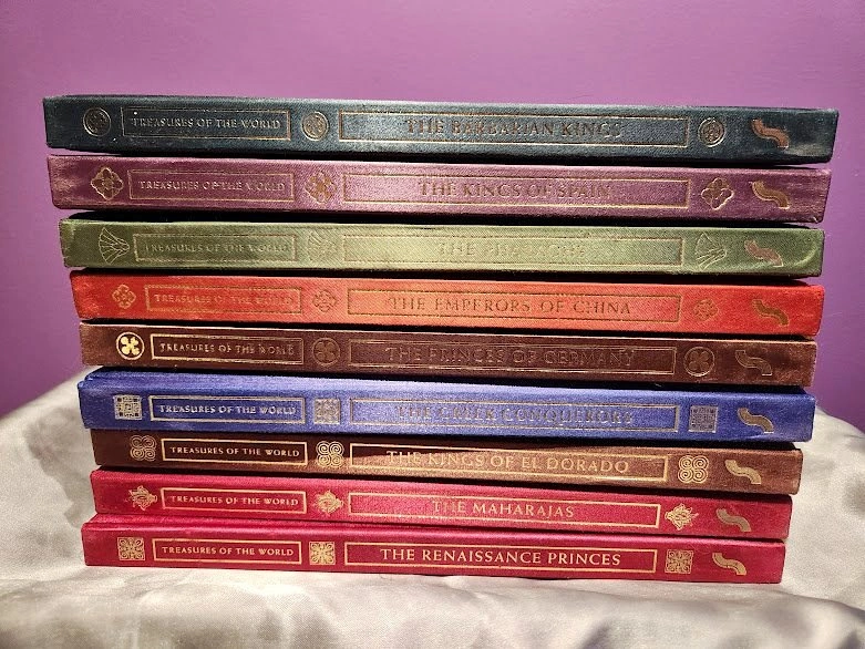 Treasures of the World Series Gold Gilded Decorative Books