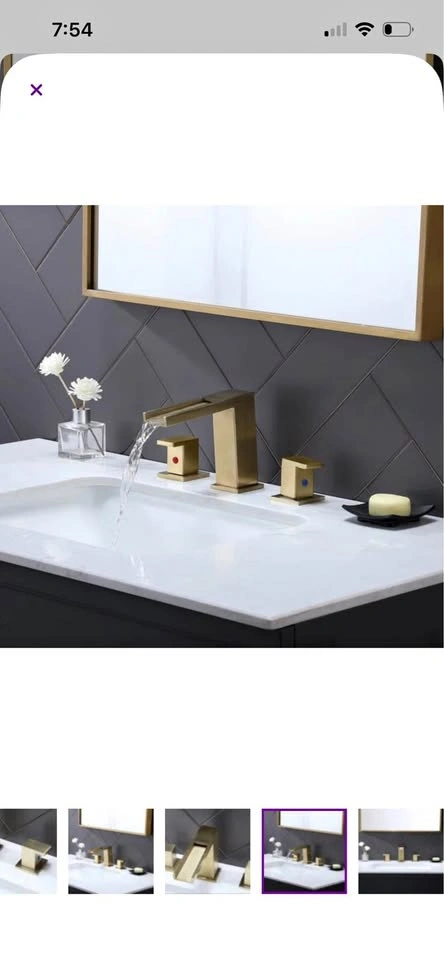 Wide Spread 2 Handle Faucet