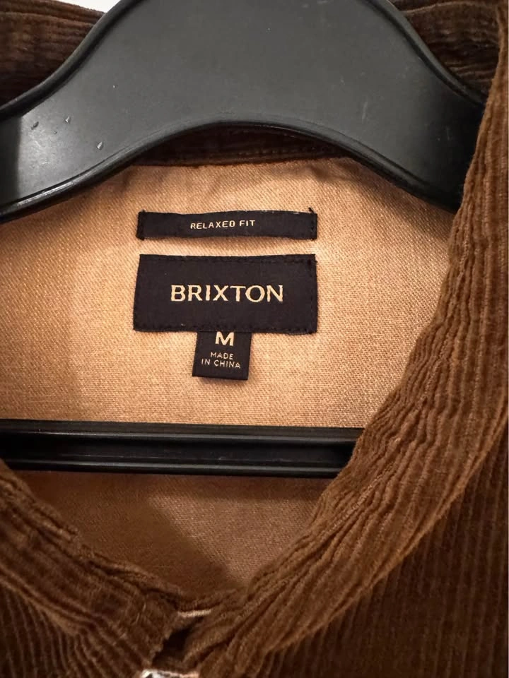 Brixton brown corduroy collar shirt - photo 2