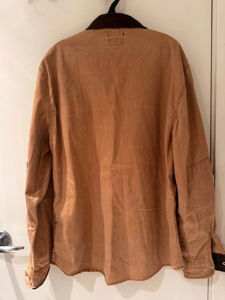 Brixton brown corduroy collar shirt - photo 3
