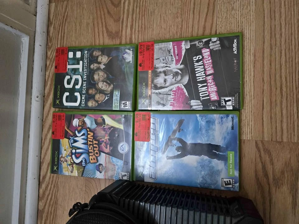 Original Xbox with HDTV converter