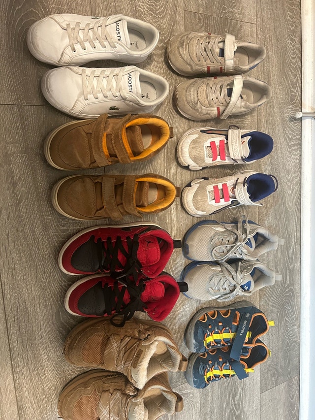 Lot Boys Shoes Sizes 12-1
