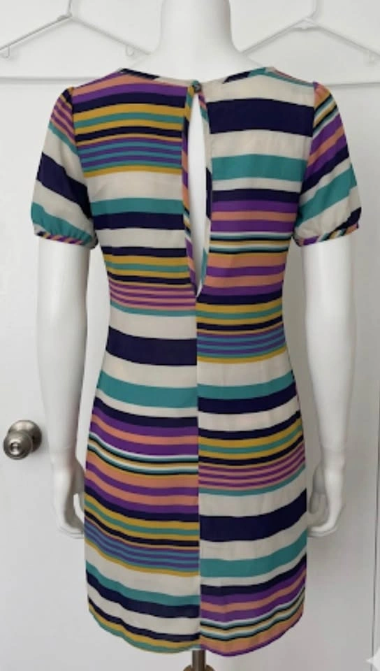 Striped Short Sleeve Dress - Small - photo 2