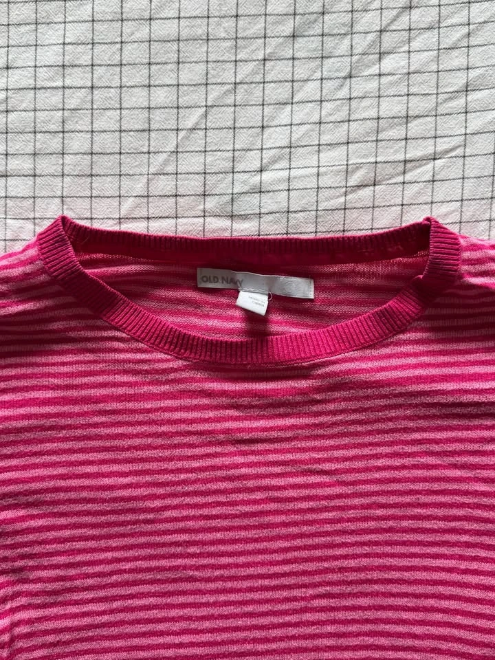 Striped Pink Knit Longsleeve - photo 3