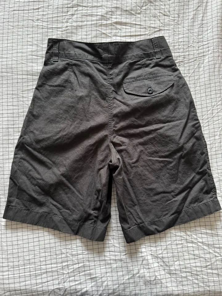 Pleated Cotton/Linen Blend Uniqlo Long Shorts - photo 2