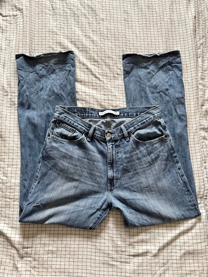 Mid Rise Light Denim Bootcut Jeans