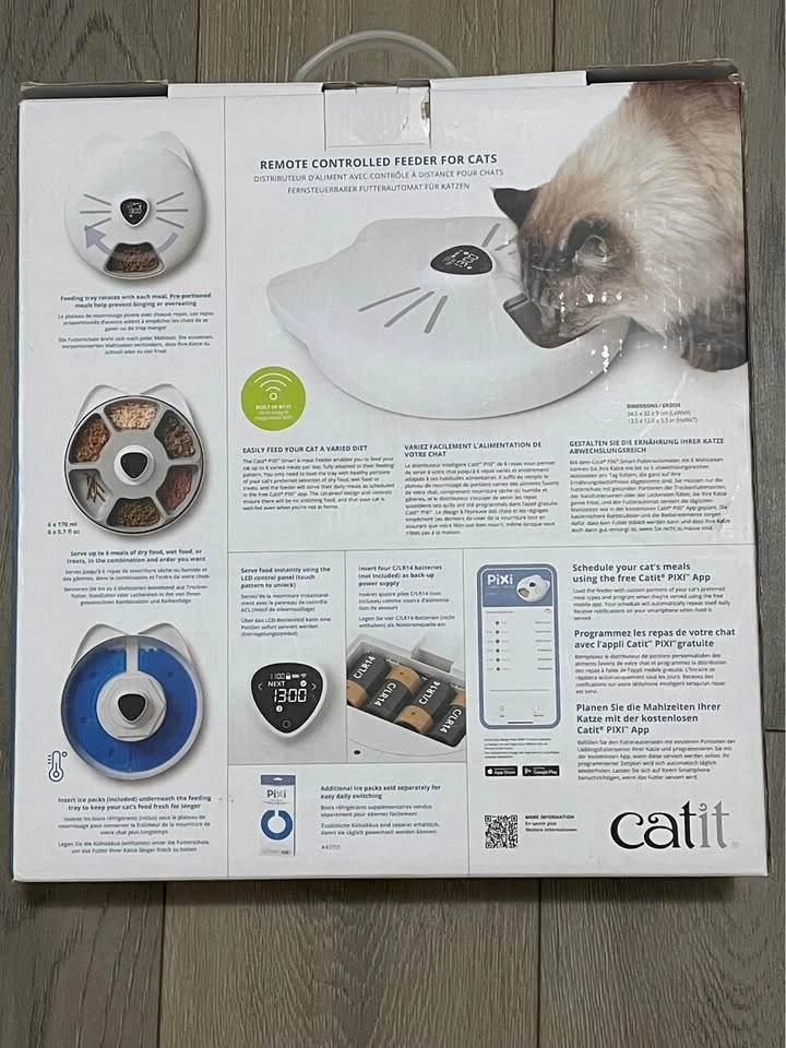 Catit Pixi Smart 6-Meal Cat Feeder - Brand New Sealed - photo 2