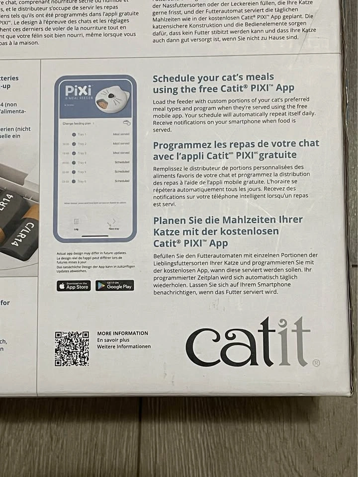 Catit Pixi Smart 6-Meal Cat Feeder - Brand New Sealed - photo 3