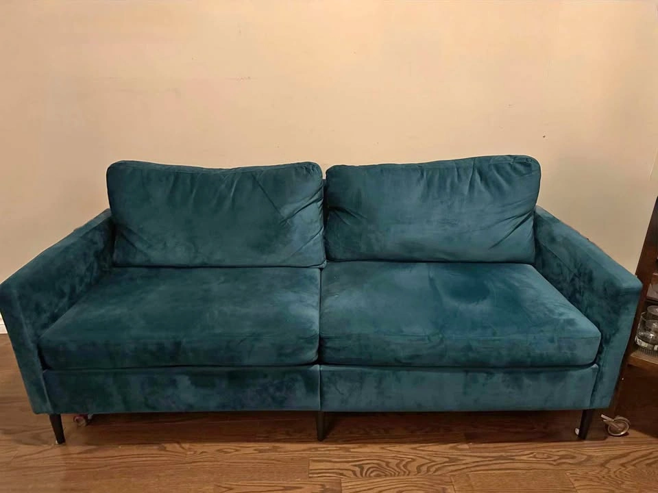 3 seater velvet sofa couch