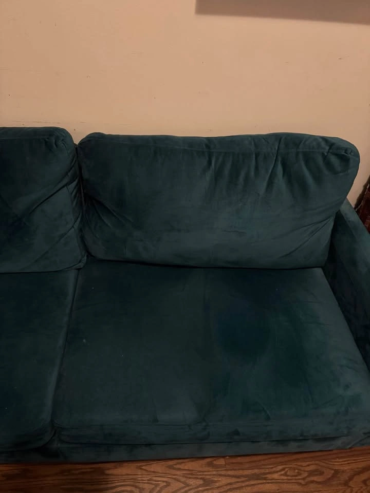 3 seater velvet sofa couch - photo 3