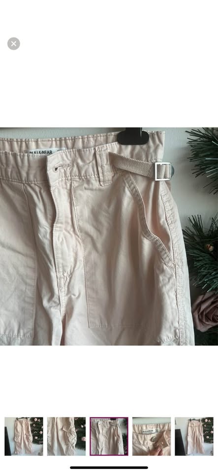 Pull & Bear cargo punk salmón jeans size 2 - photo 3