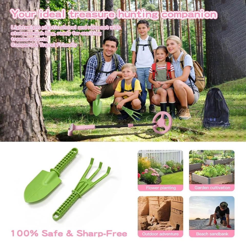(New) Metal Detector for Kids and Adults with Shovel & Rake Mesh - photo 5