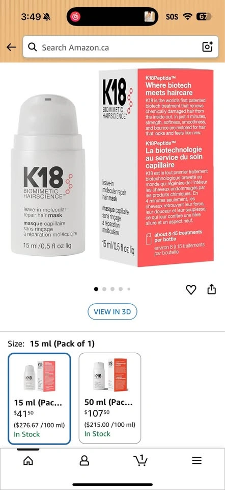 K18 Leave-In Molecular Repair Hair Mask - photo 4