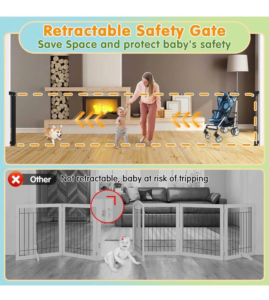 Ultra-Safe 42" Extra-Tall Retractable Baby Gate - photo 5