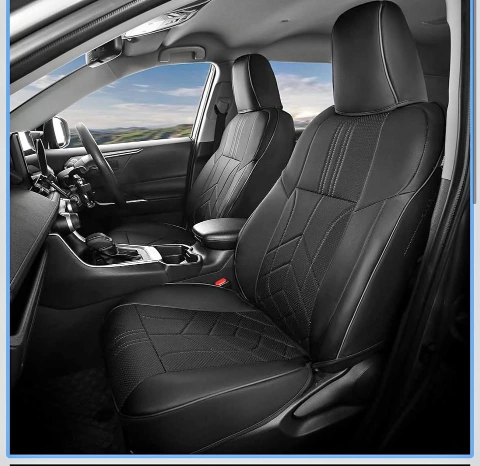 Black Leather Seat Covers for Toyota RAV4 2013-2018
