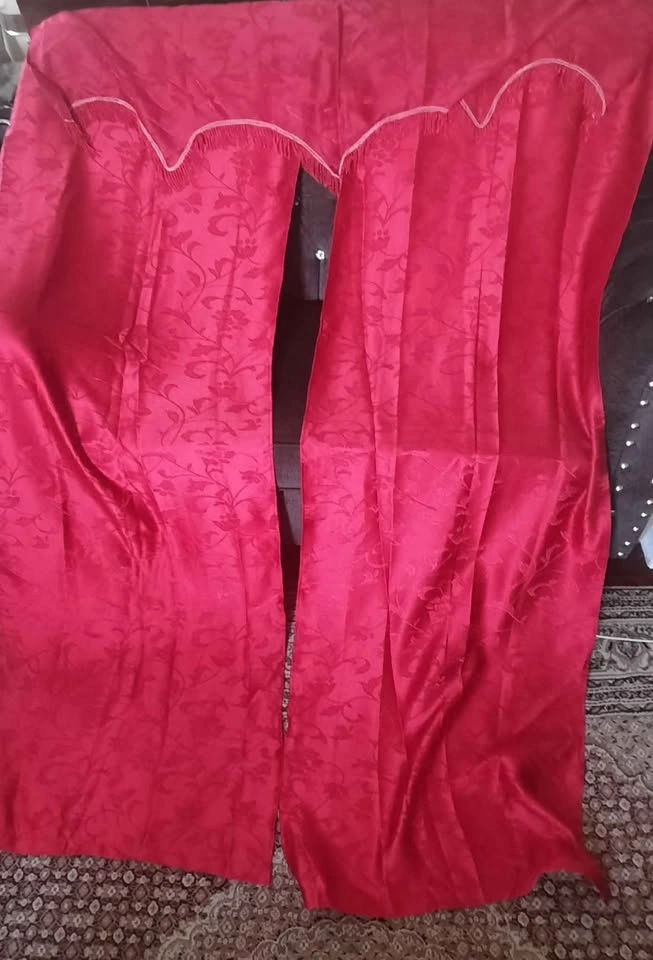 New Red Satin Curtains - photo 2