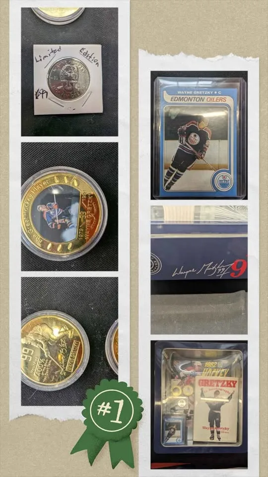 🥕NHL HOCKEY WAYNE GRETZKY COLLECTION RARE!!!! 24K GOLD image indicator(2)