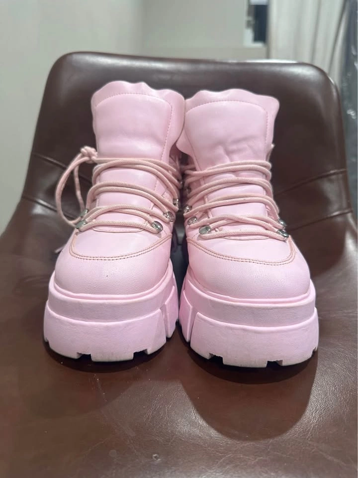 Pink Platform Boots - Size 8-8.5 - photo 2