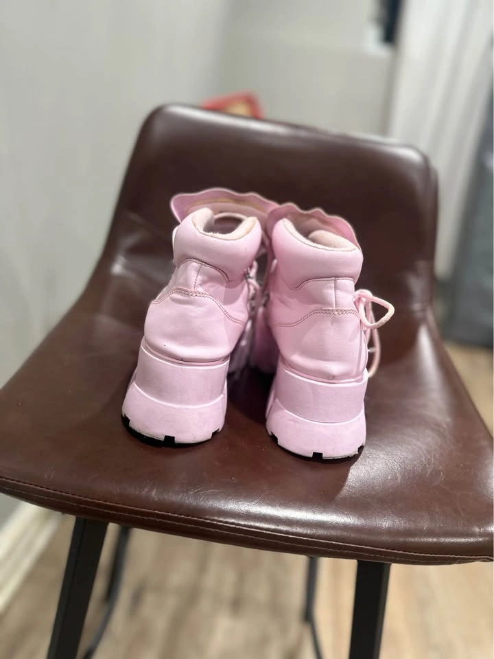 Pink Platform Boots - Size 8-8.5 - photo 3