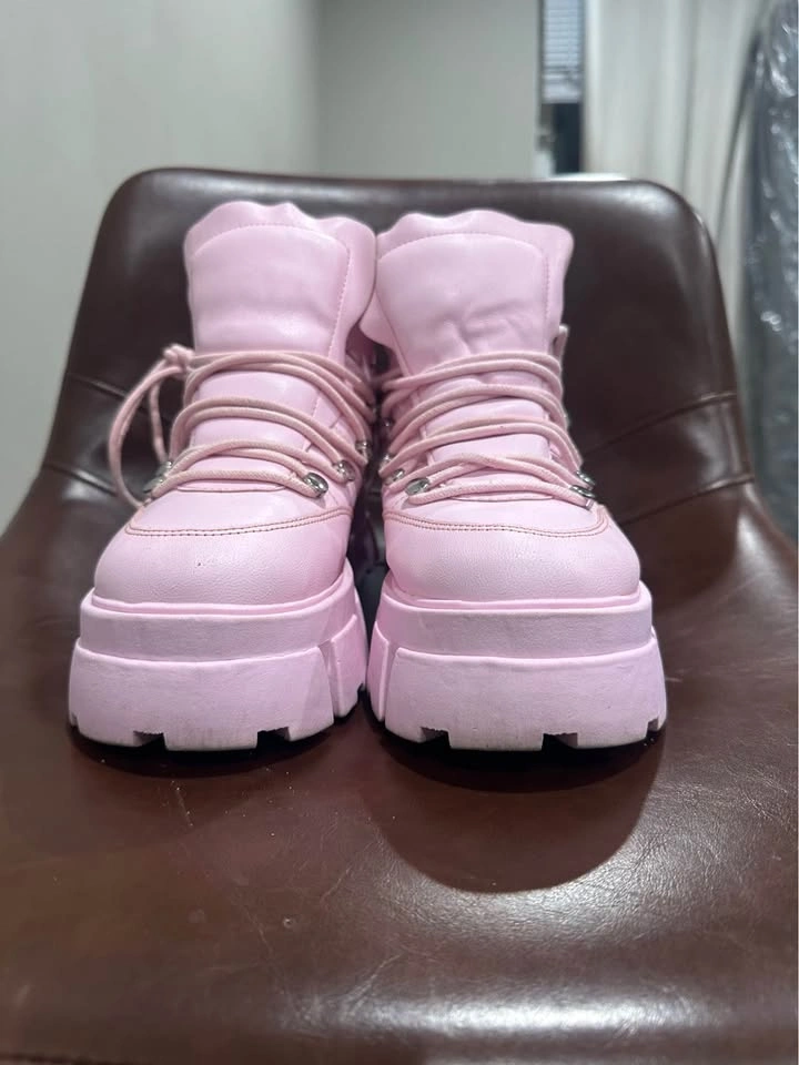 Pink Platform Boots - Size 8-8.5 - photo 4