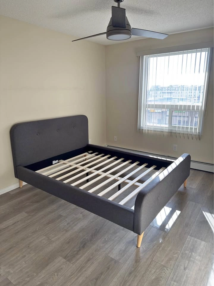 Queen Upholstered Bed Frame – Ready for Pickup