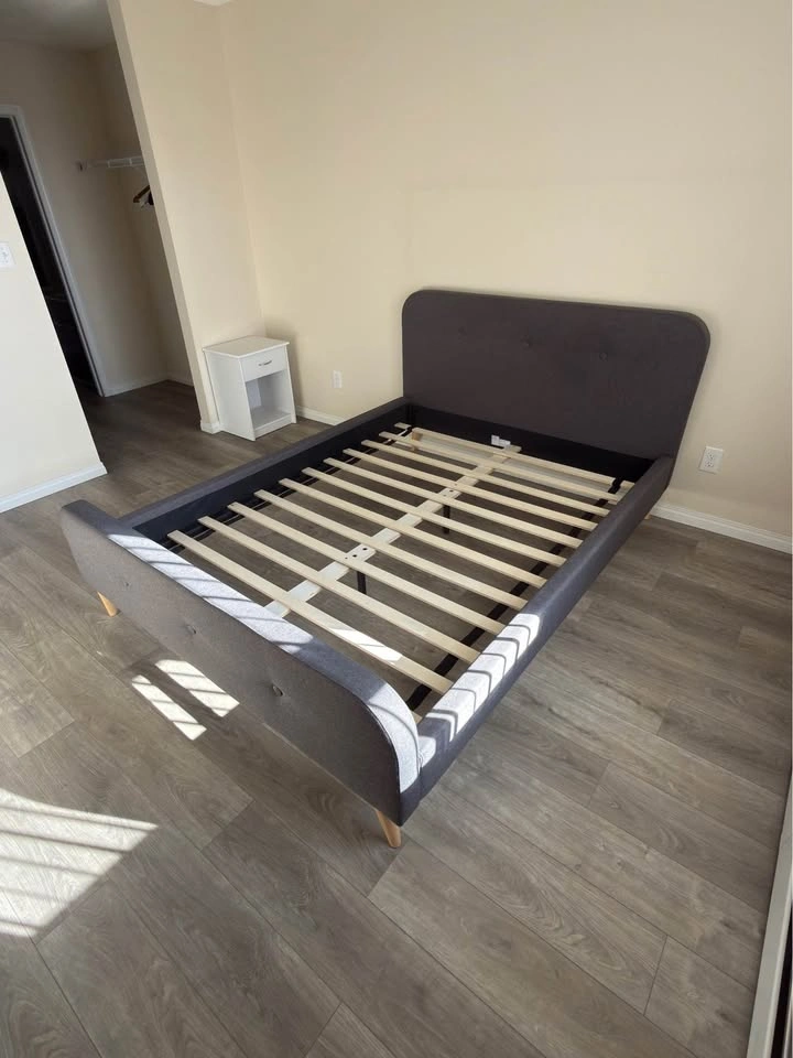 Queen Upholstered Bed Frame – Ready for Pickup - photo 2