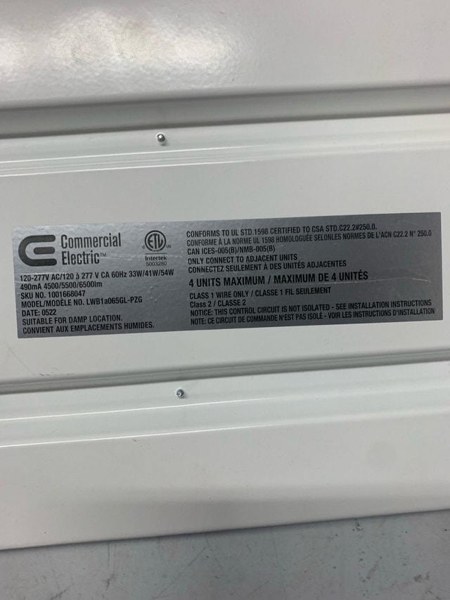 Commercial Electric LED Light Fixture - photo 4