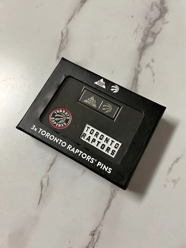 Coors Light Toronto Raptors 3x Pin Set