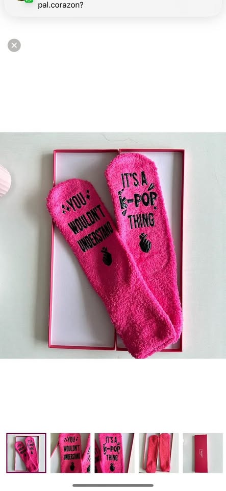🆕Happy pop fluffy socks - never used - kpop
