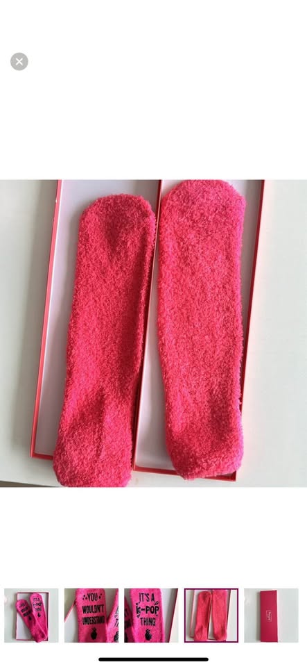 🆕Happy pop fluffy socks - never used - kpop - photo 4