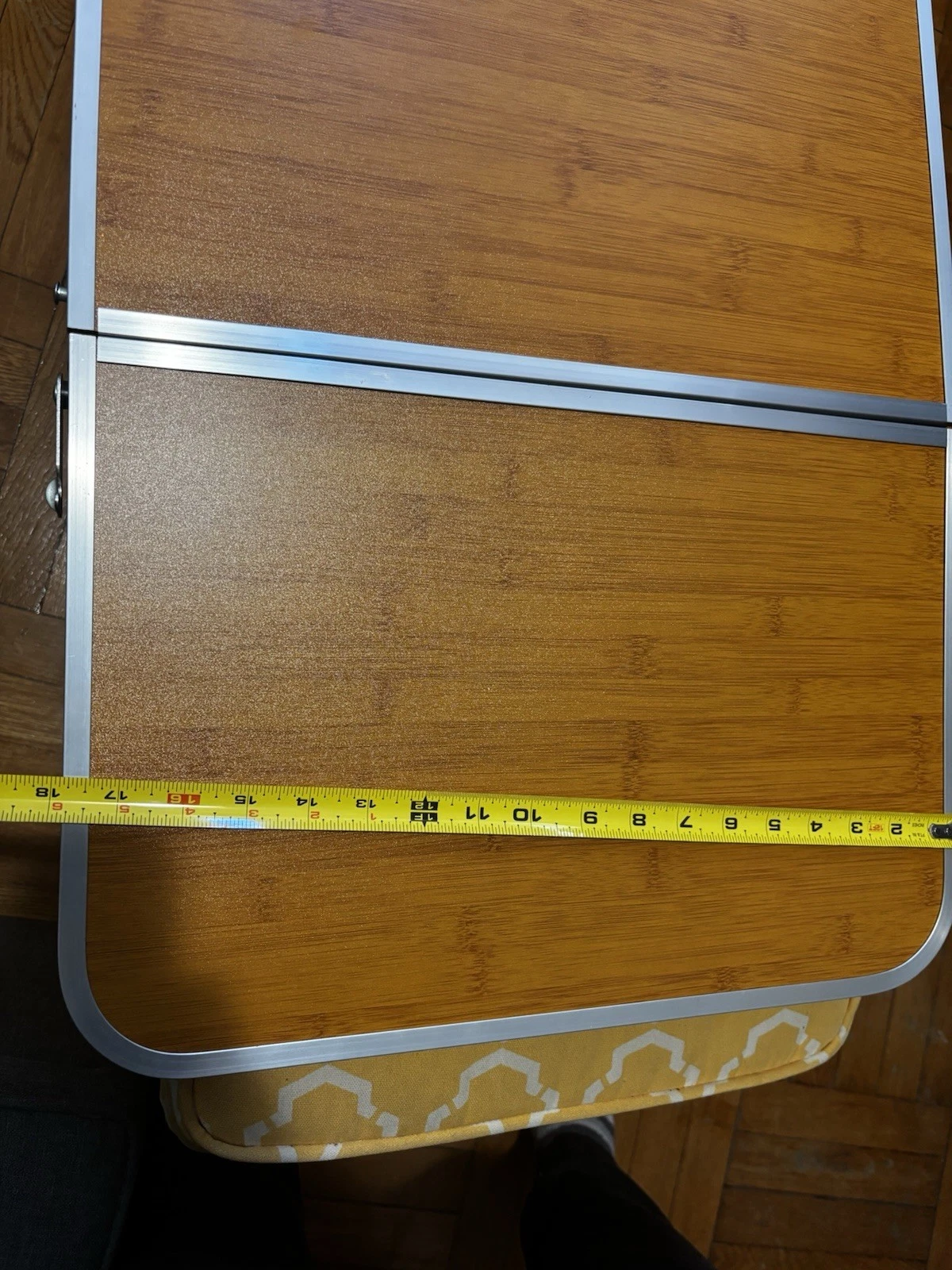 Folding Portable Camping Table - Wood Top - photo 3