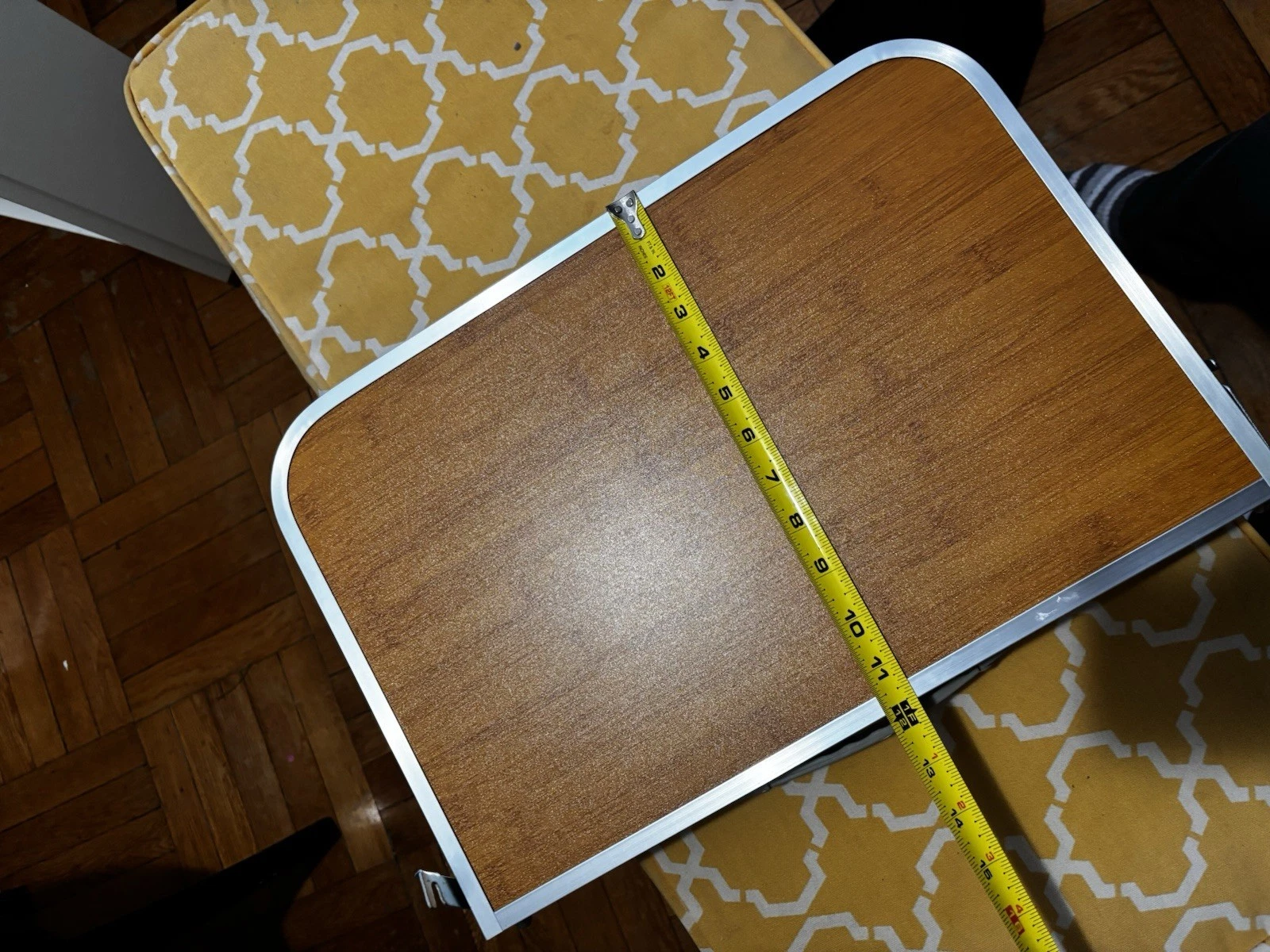 Folding Portable Camping Table - Wood Top - photo 4