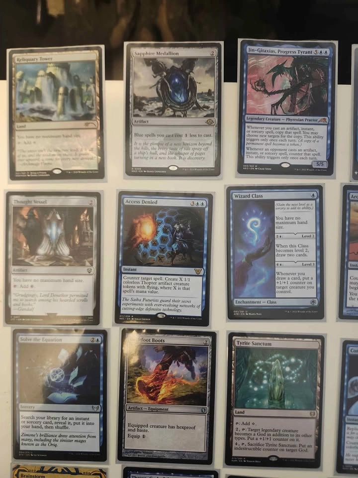 MTG High-Power Blue Staples - Rhystic Study, Otawara, Cyclonic R - photo 3