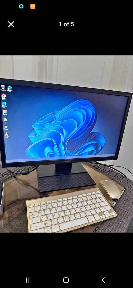 Mini PC for Home & Office Use with Monitor, Keyboard & Mouse