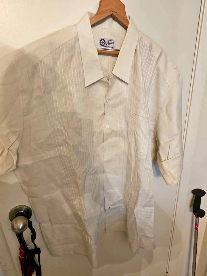 Presuel Guaybera Mexico style t shirt mens size 48