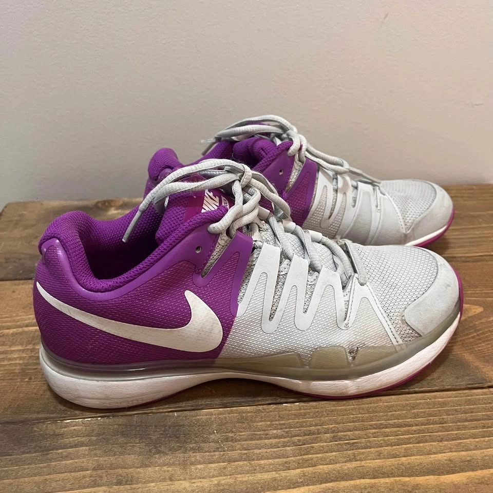 Nike Zoom Vapor 7 Tour All Court Shoe Women White Purple - photo 2